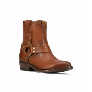 NEW FRYE women's billy short harness boots in saddle